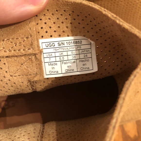 UGG Classic Unlined Mini Perforated Boot Tawny 7 - Picture 3 of 8